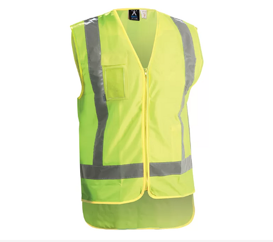 Customizable Hi-Viz Yellow Safety Vest